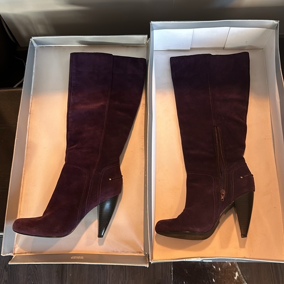 Jessica Simpson JS-Virnica2 Eggplant Suede Boots 8M - Picture 2 of 8